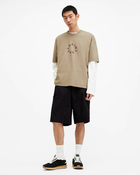 Allsaints Tierra Oversized Crew Neck Logo T-Shirt