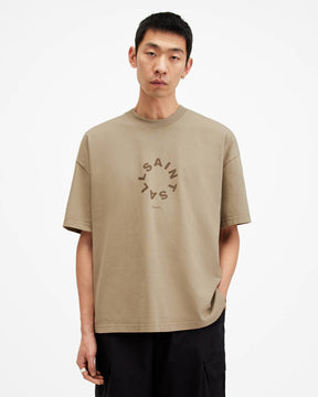 Allsaints Tierra Oversized Crew Neck Logo T-Shirt