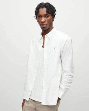 Allsaints Hawthorne Ramskull Stretch Fit Shirt