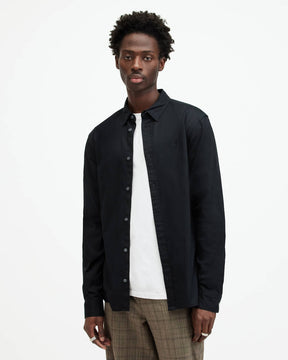 Allsaints Hawthorne Ramskull Stretch Fit Shirt