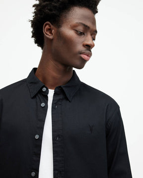 Allsaints Hawthorne Ramskull Stretch Fit Shirt