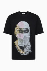 IH NOM UH NIT Paris Newspaper Mask Print T-Shirt