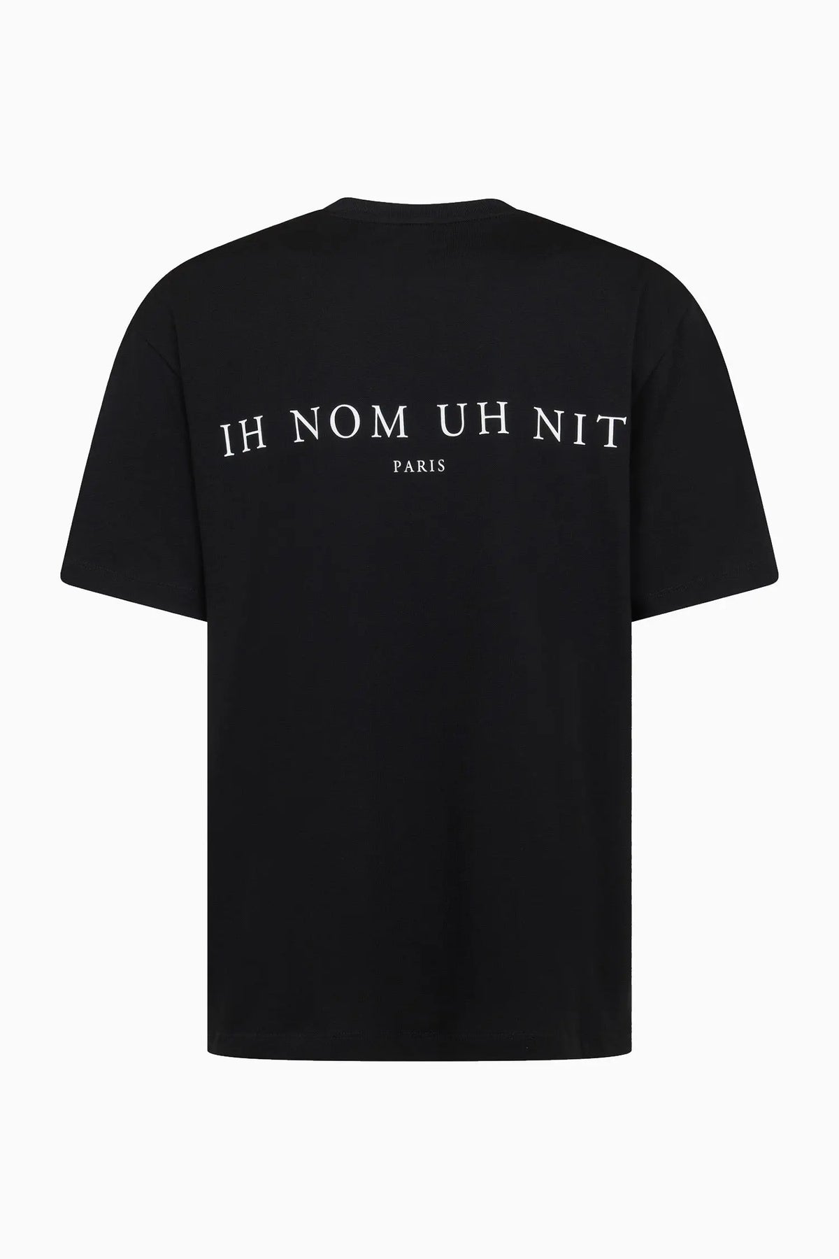 IH NOM UH NIT Paris Newspaper Mask Print T-Shirt