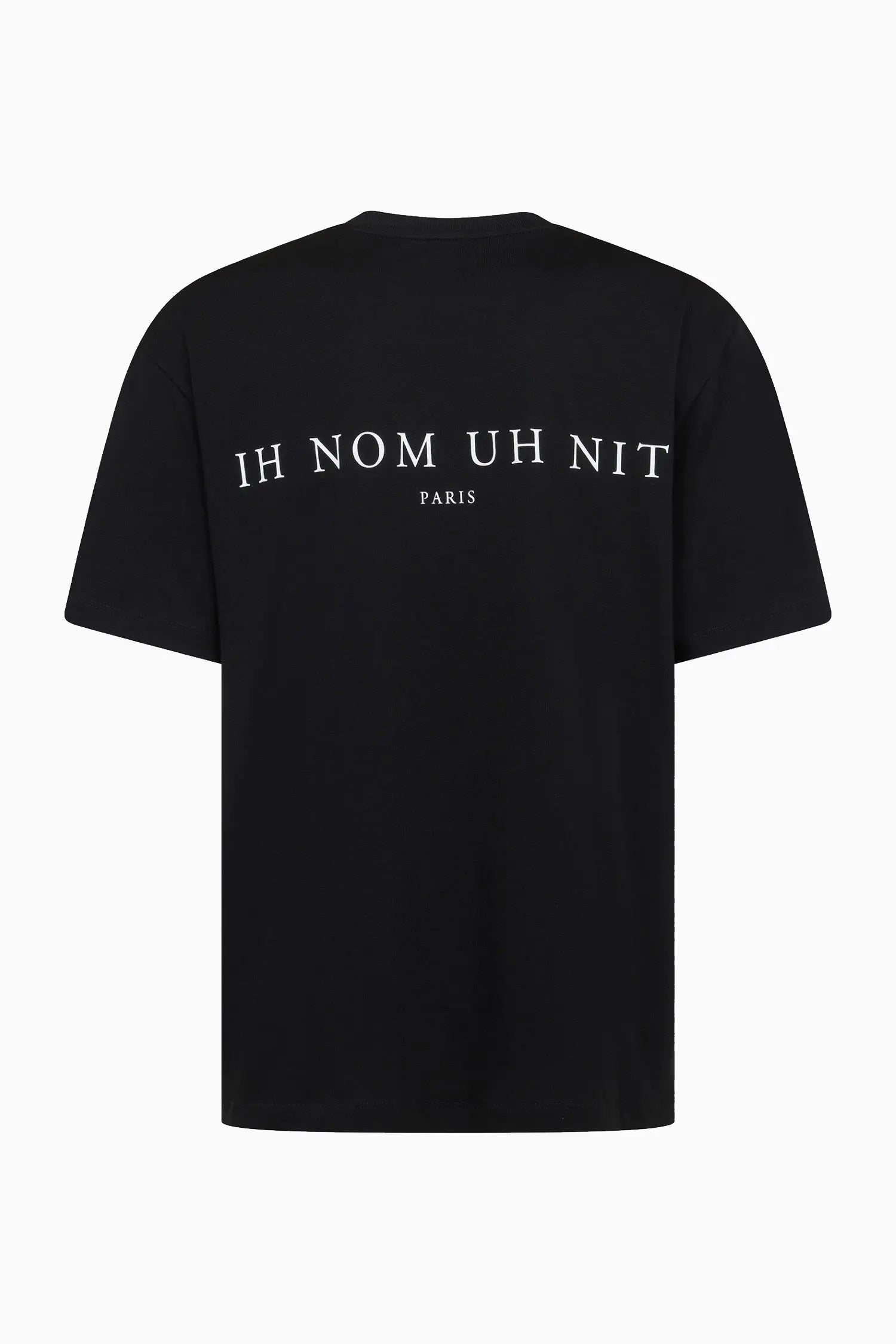 IH NOM UH NIT Paris Newspaper Mask Print T-Shirt
