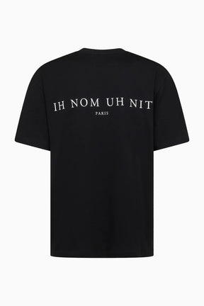 IH NOM UH NIT Paris Newspaper Mask Print T-Shirt