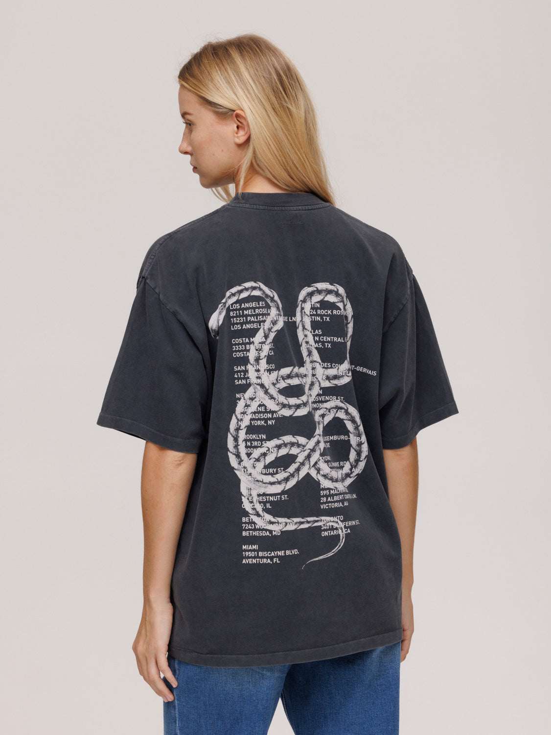 Anine Bing Logo Print T-Shirt