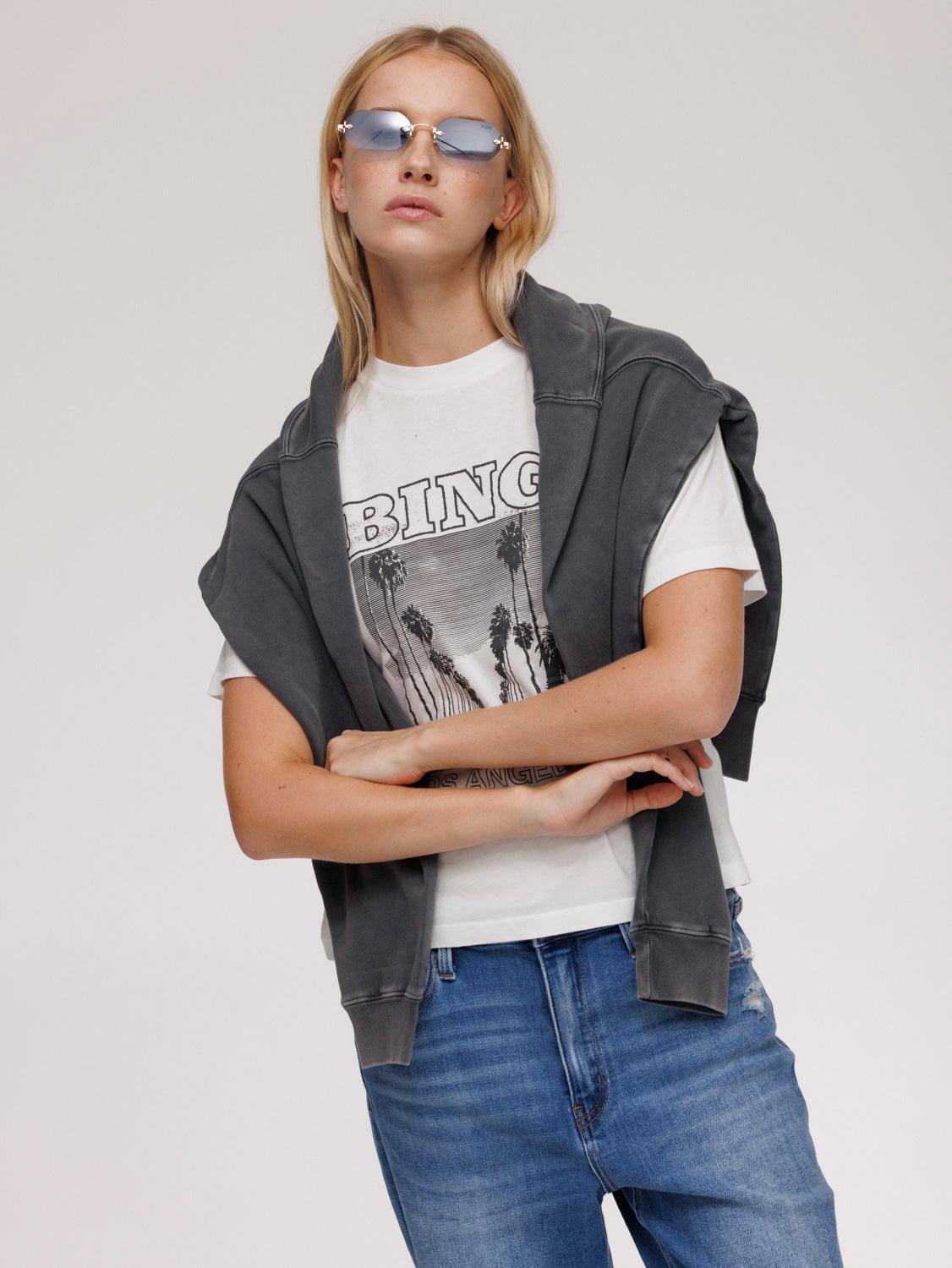 Anine Bing Logo Print T-Shirt