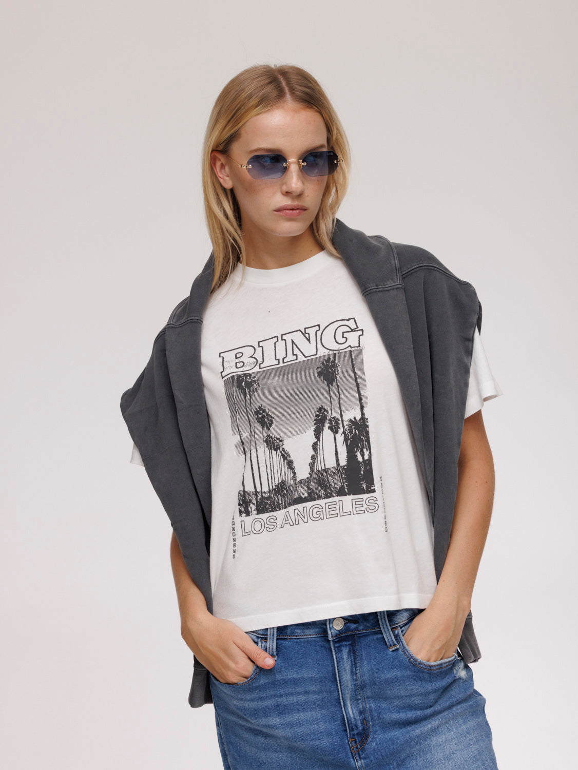 Anine Bing Logo Print T-Shirt