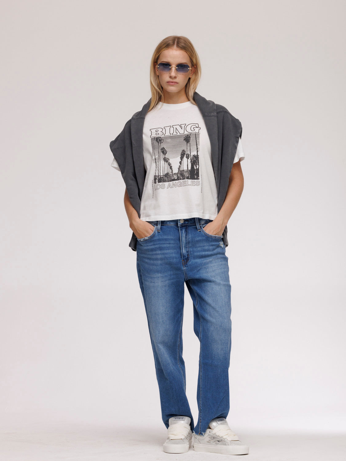 Anine Bing Logo Print T-Shirt