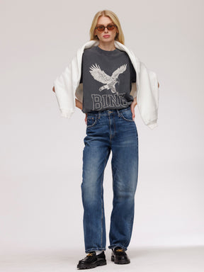 Anine Bing Eagle Logo Print T-Shirt