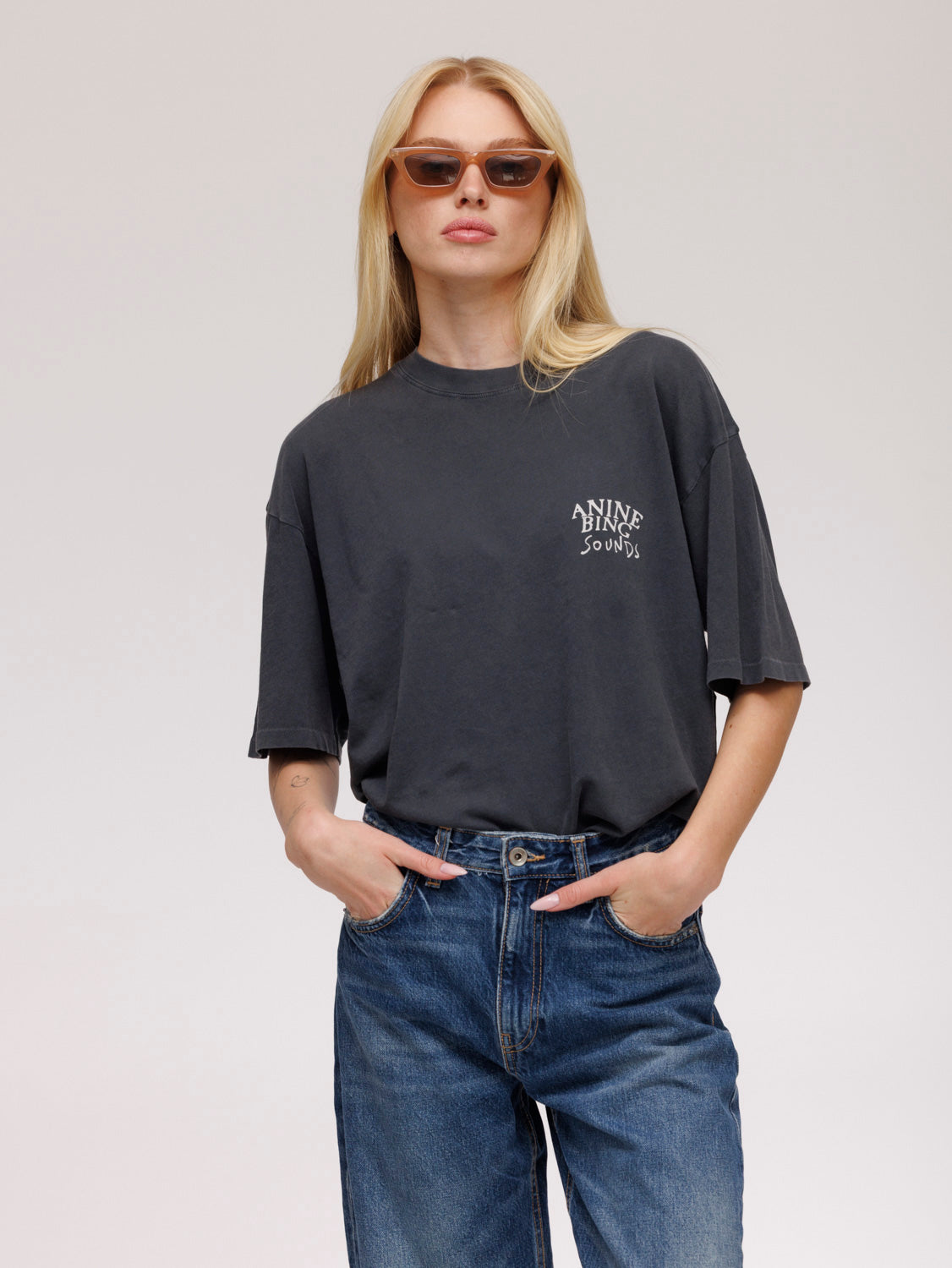 Anine Bing Sounds Logo Print T-Shirt