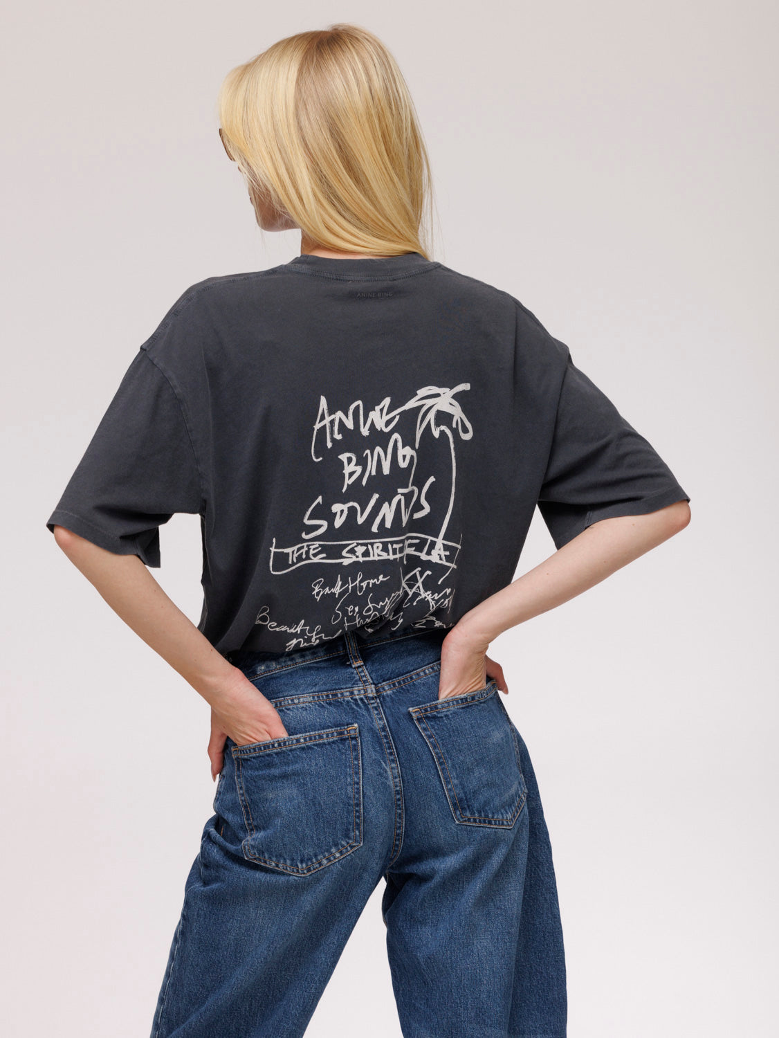 Anine Bing Sounds Logo Print T-Shirt