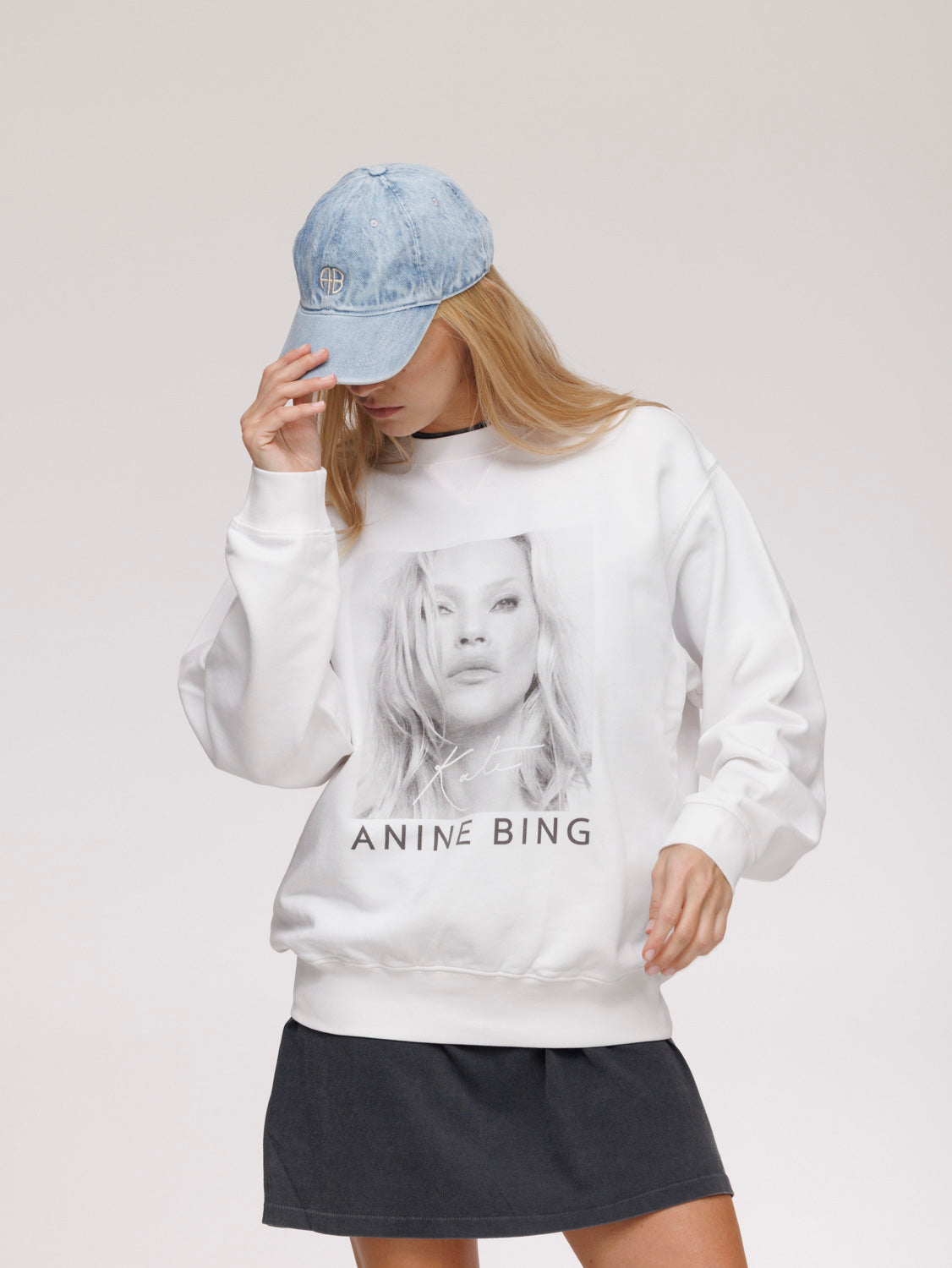 Ramona Sweatshirt Kate Moss Print Sweatshirt