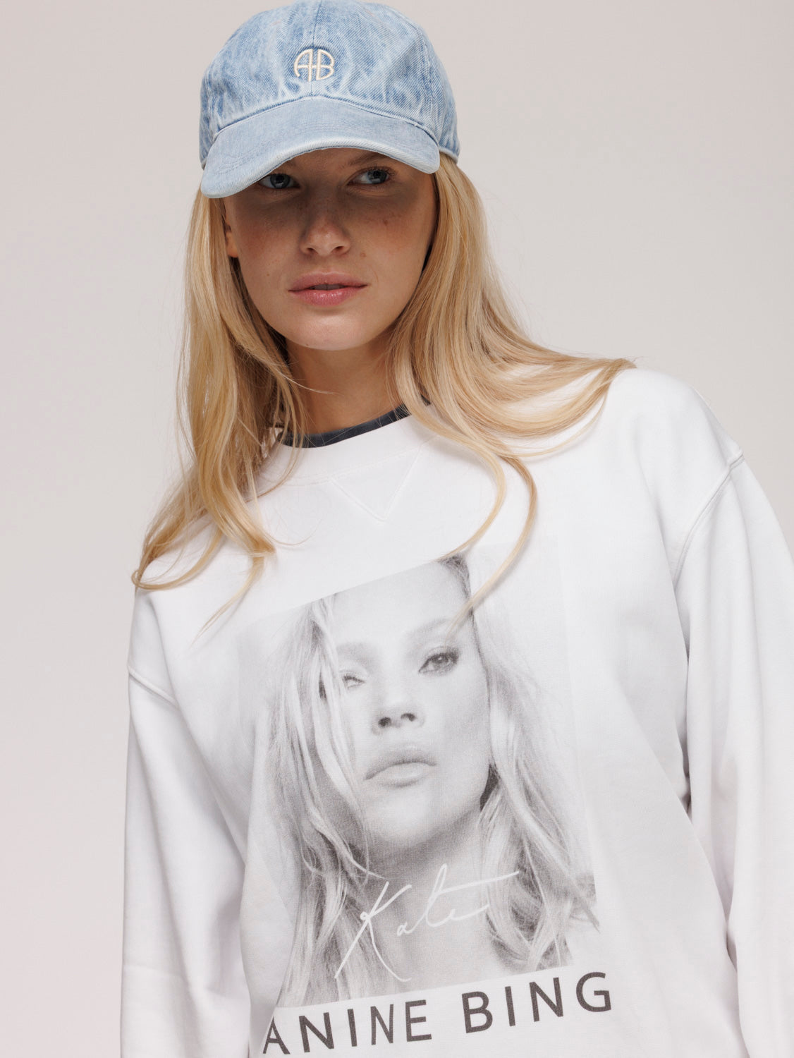 Ramona Sweatshirt Kate Moss Print Sweatshirt