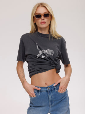 Anine Bing Walker T-Shirt Spotted Leopard