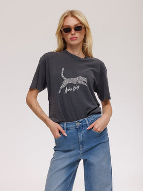 Anine Bing Walker T-Shirt Spotted Leopard