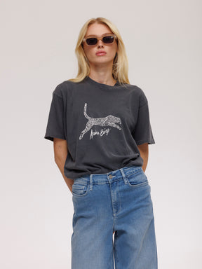 Anine Bing Walker T-Shirt Spotted Leopard