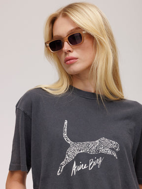 Anine Bing Walker T-Shirt Spotted Leopard