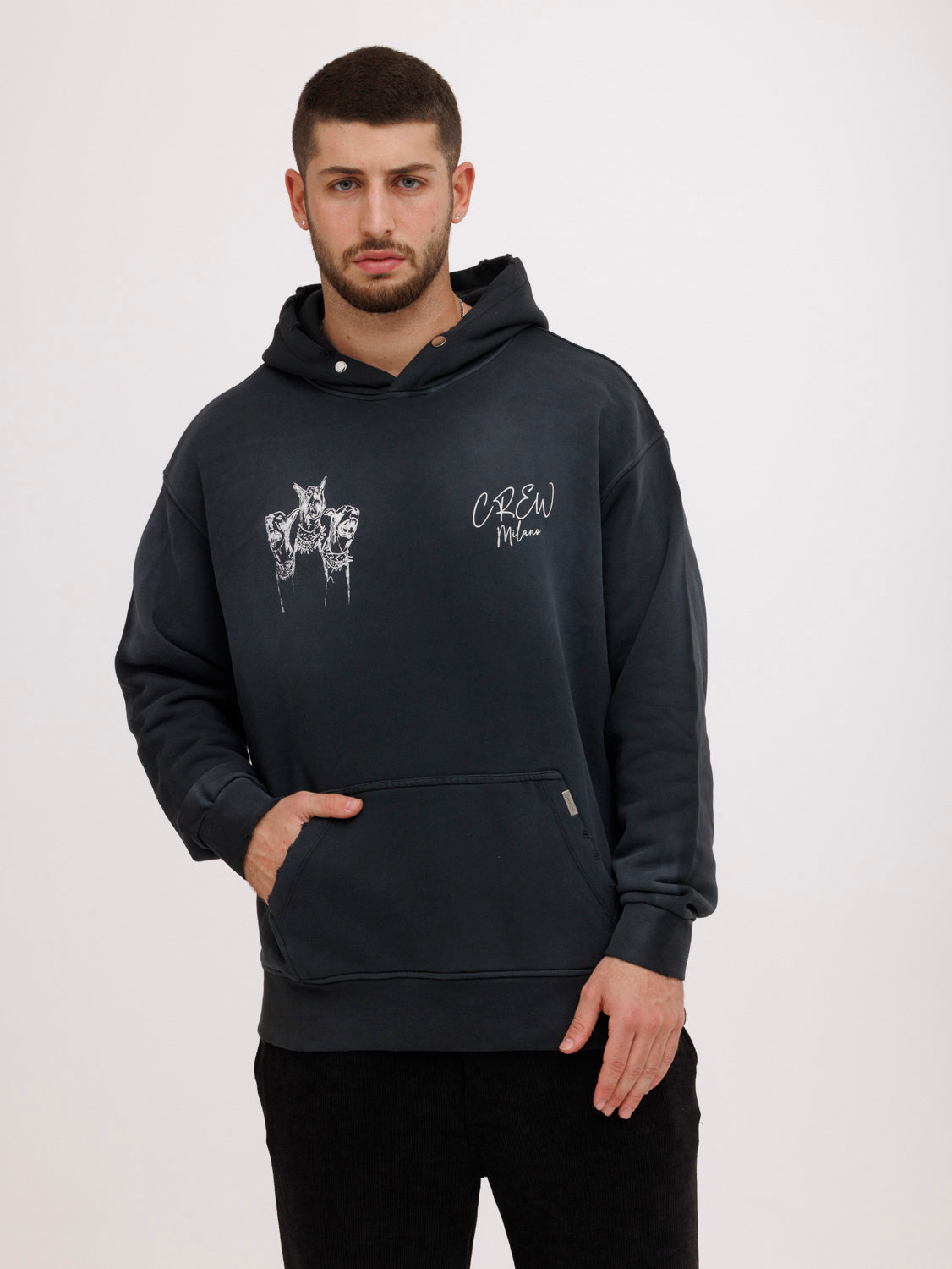 CREW MILANO Relax Dogs Hoodie