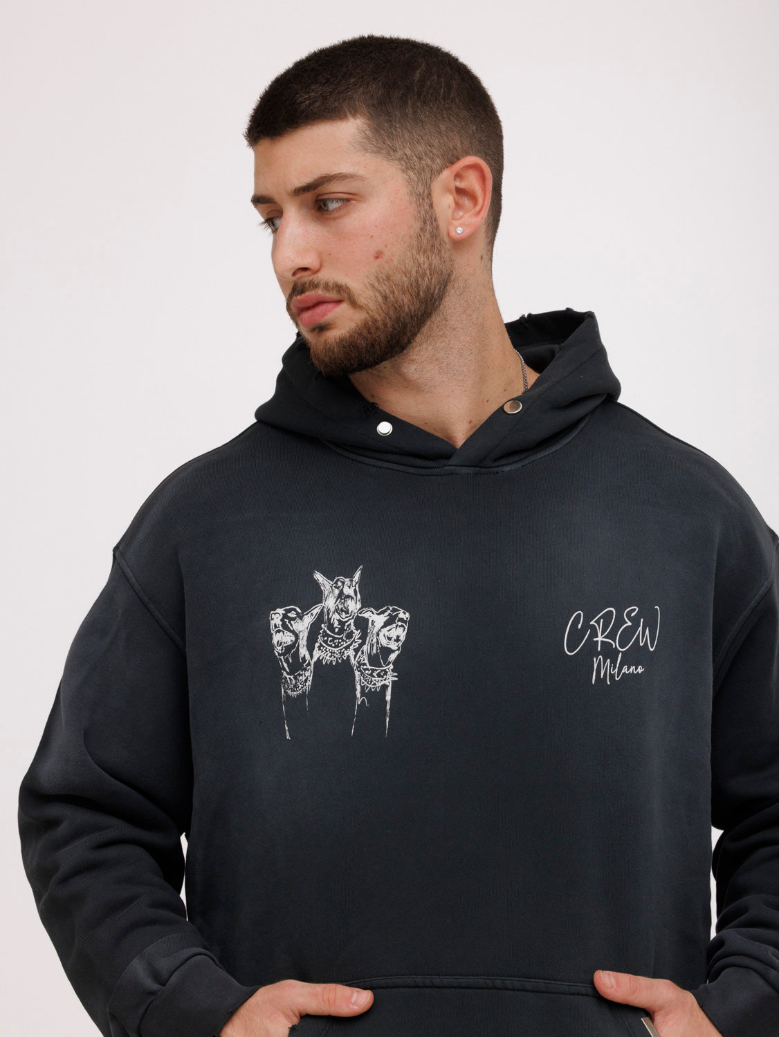 CREW MILANO Relax Dogs Hoodie