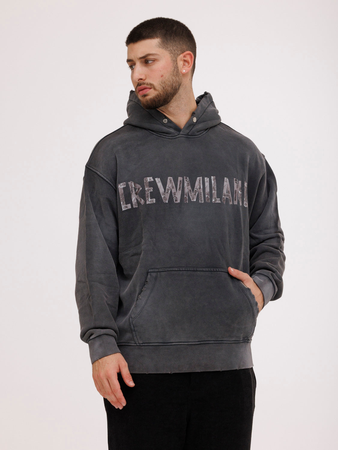 CREW MILANO Relax Logo Hoodie