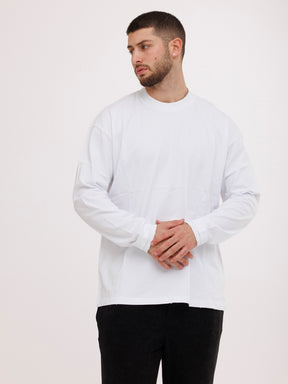 CREW Milano Long Sleeve T-Shirt White