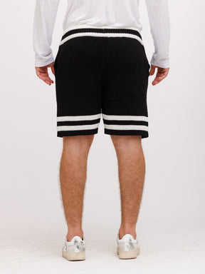 CREW Milano Tennis Shorts Knitwear Black