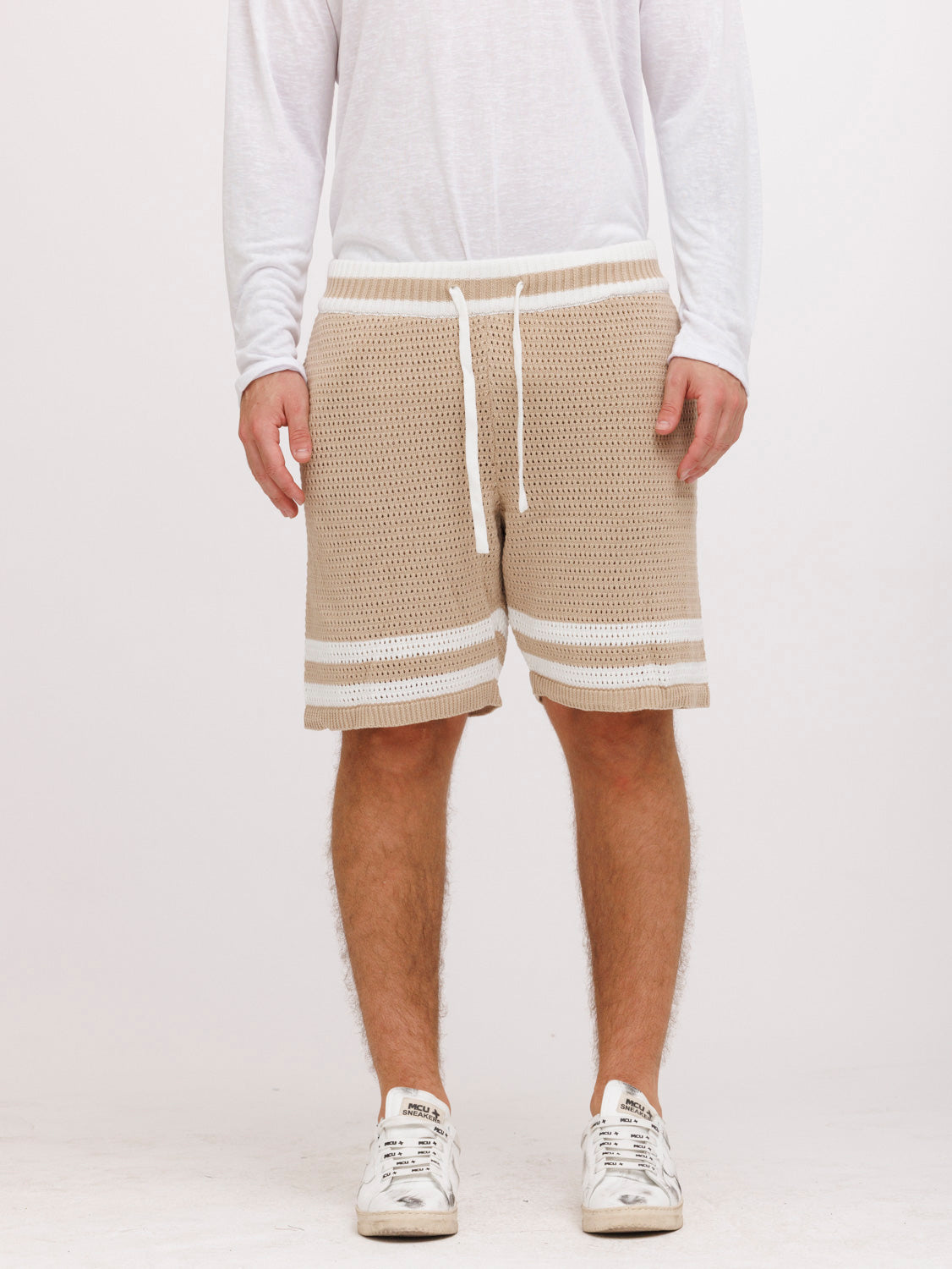 CREW Milano Tennis Shorts Knitwear Brown