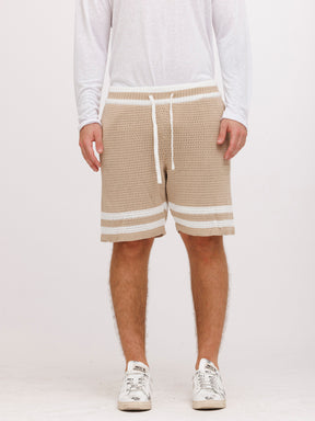 CREW Milano Tennis Shorts Knitwear Brown