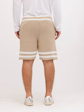 CREW Milano Tennis Shorts Knitwear Brown