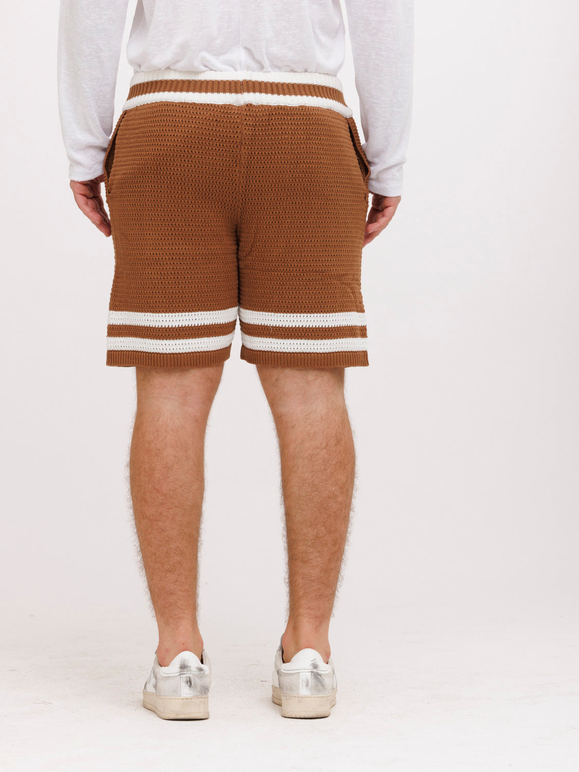 CREW Milano Tennis Shorts Knitwear Brown