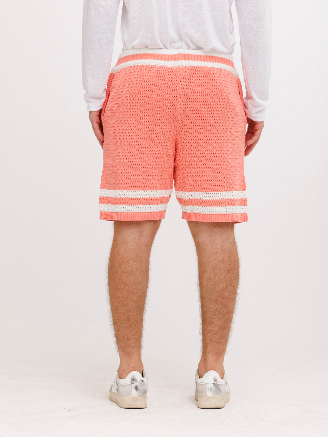 CREW Milano Tennis Shorts Knitwear Pink