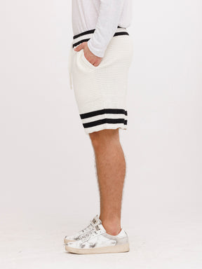 CREW Milano Tennis Shorts Knitwear White