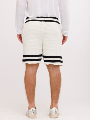 CREW Milano Tennis Shorts Knitwear White