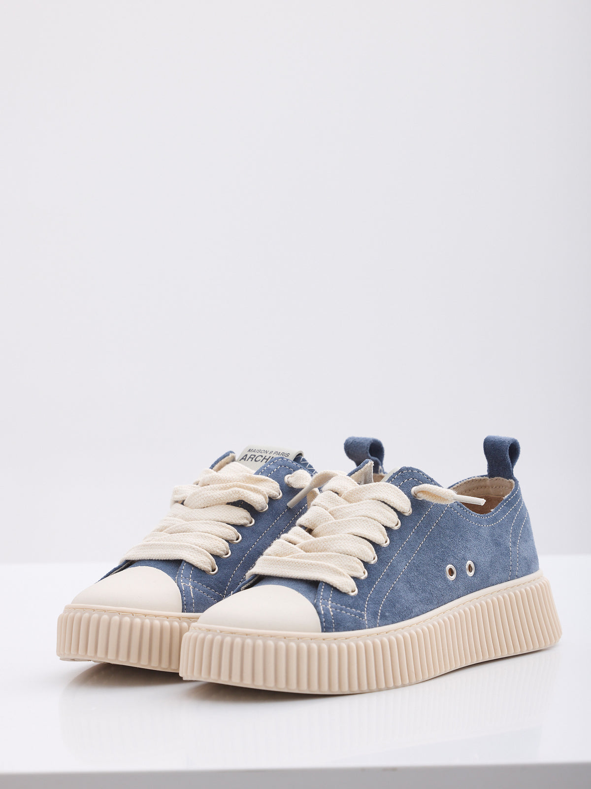MAISON 9 PARIS Sneakers - Blue Suede Leather