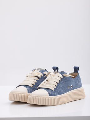 MAISON 9 PARIS Sneakers - Blue Suede Leather