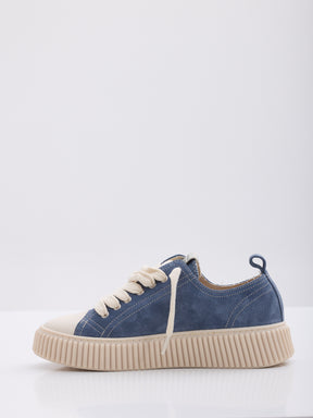 MAISON 9 PARIS Sneakers - Blue Suede Leather