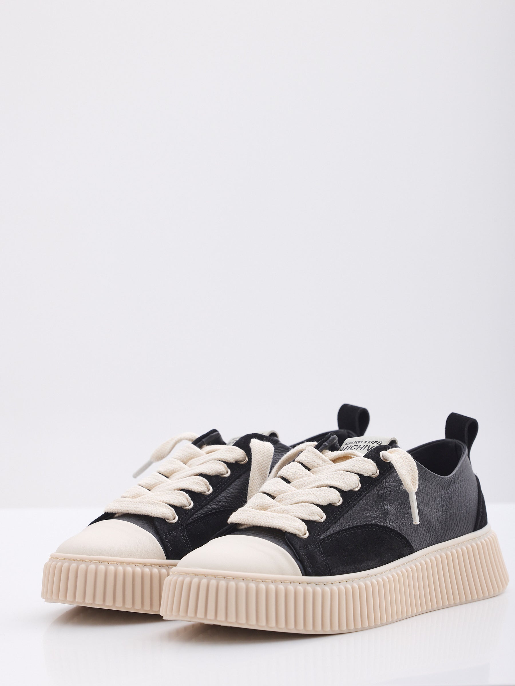 MAISON 9 PARIS Sneakers - Black Mix/Suede Leather