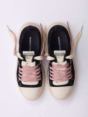 MAISON 9 PARIS Sneakers - Black Double Laces
