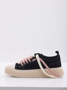 MAISON 9 PARIS Sneakers - Black Double Laces