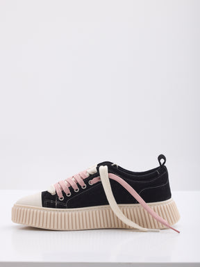 MAISON 9 PARIS Sneakers - Black Double Laces