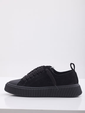 MAISON 9 PARIS Sneakers - Black/Black Suede Leather