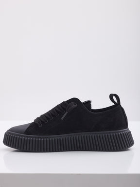 MAISON 9 PARIS Sneakers - Black/Black Suede Leather