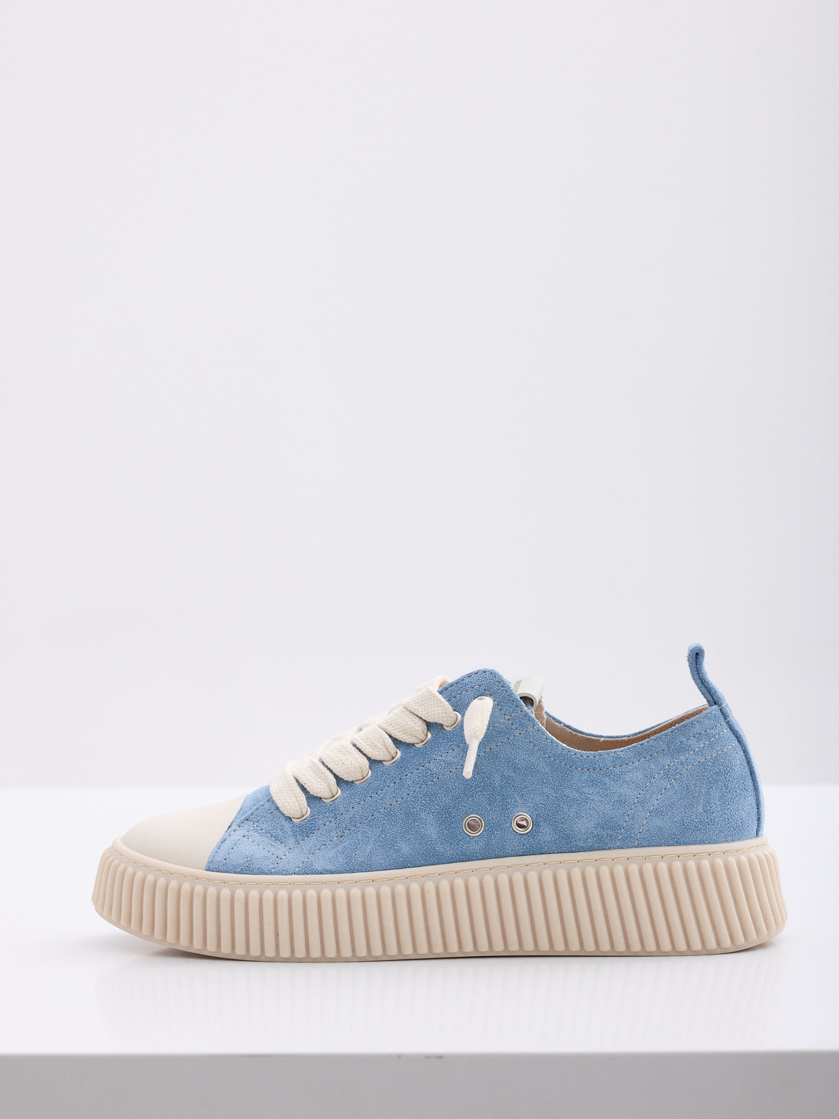MAISON 9 PARIS Sneakers - Blue Jeans Suede Leather