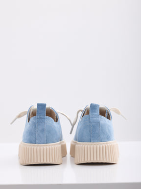 MAISON 9 PARIS Sneakers - Blue Jeans Suede Leather