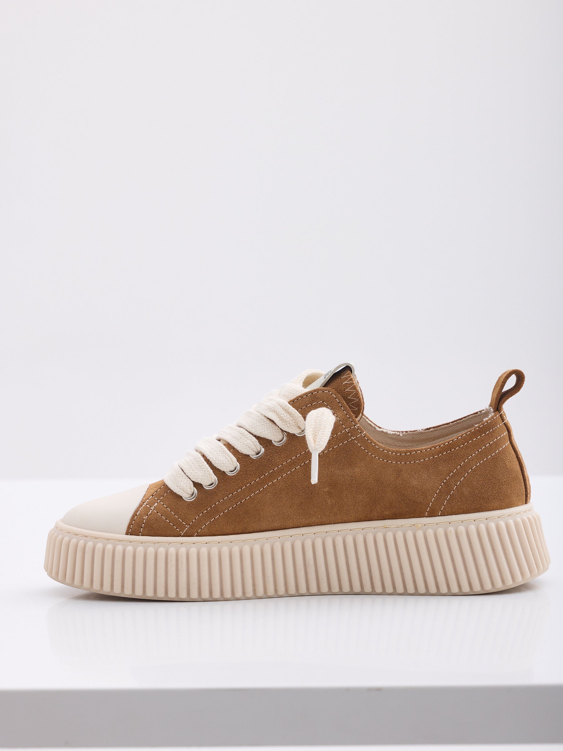 MAISON 9 PARIS Sneakers - Camel Suede Leather