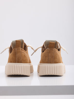 MAISON 9 PARIS Sneakers - Camel Suede Leather