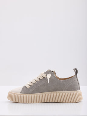 MAISON 9 PARIS Sneakers - Gray Suede Leather