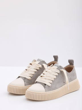 MAISON 9 PARIS Sneakers - Gray Suede Leather