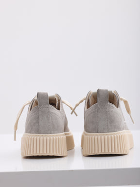 MAISON 9 PARIS Sneakers - Gray Suede Leather
